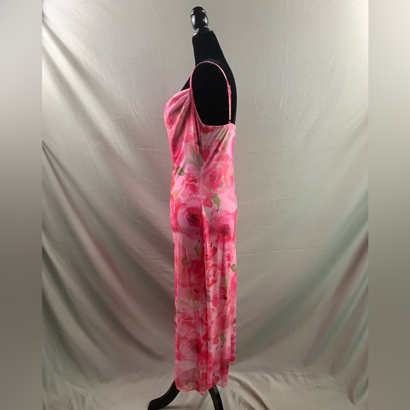 Pink Floral Print Cami Bodycon Dress - Picture 9 of 10